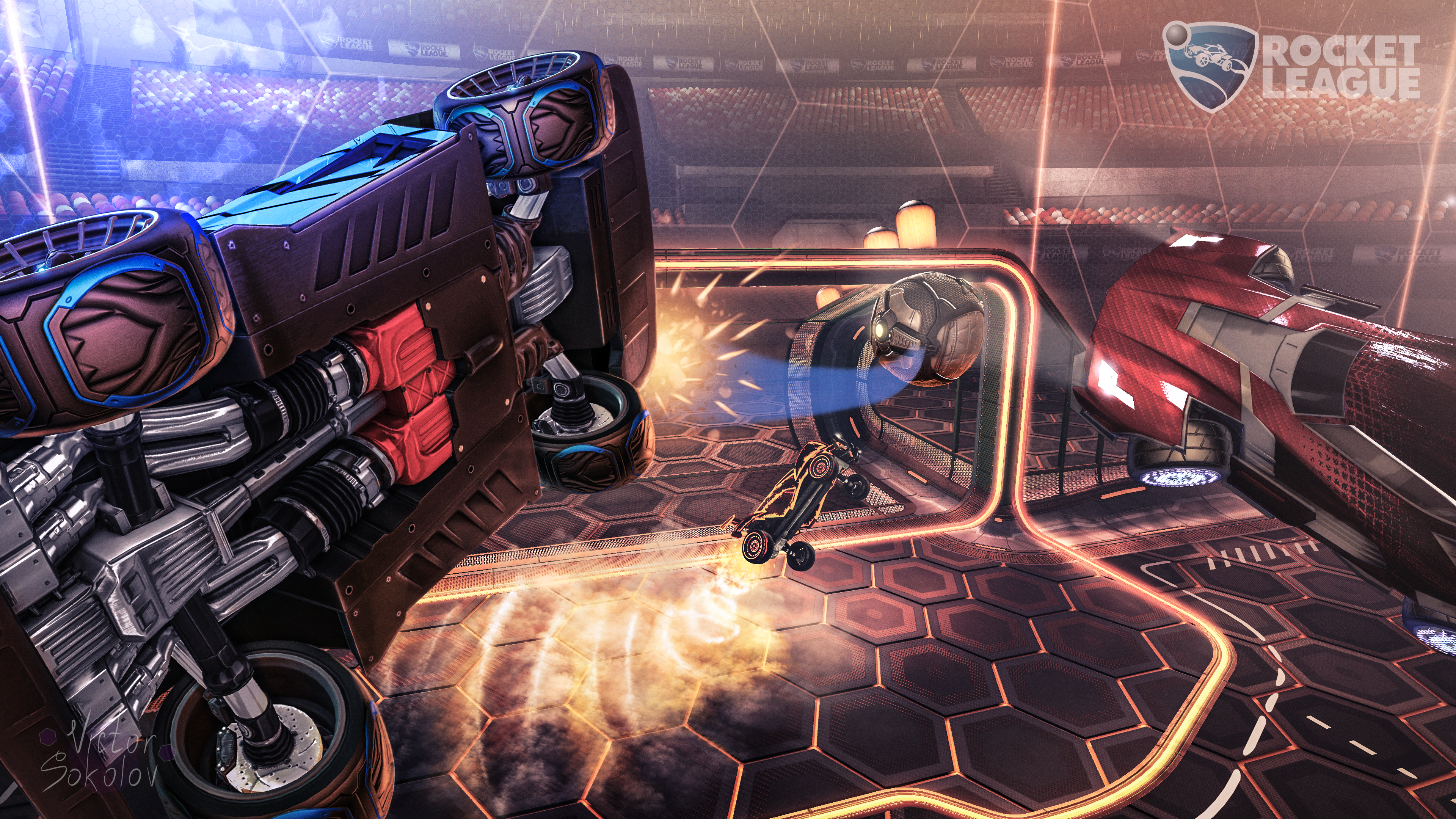 Rocket League tournament arena